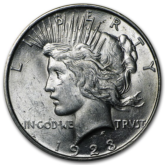 1923-D Peace Dollar AU 1923-D Peace Dollar AU